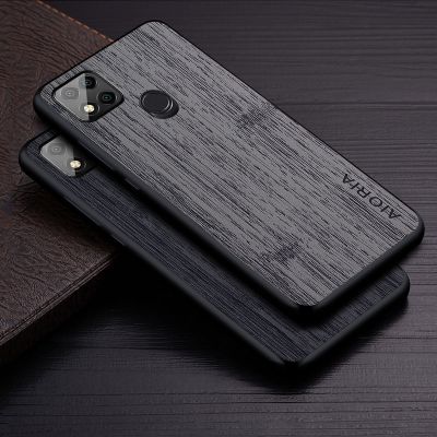 Case for Xiaomi Redmi 9C NFC funda bamboo wood pattern Leather phone cover Luxury coque for xiaomi redmi 9c case capa