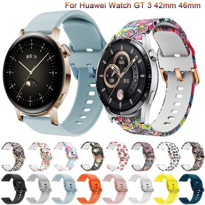 ❀ สายซิลิโคนสำหรับ Huawei Watch GT3 46มม. 42มม. สำหรับ GT2 46มม. 42มม. สายรัดข้อมือสำหรับ Amazfit GTR 3 Pro Smartwatch Correa