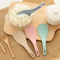 Eco-friendly Wheat Straw Large Spoon / Non-stick Rice Spatula /Rice Paddle Scoop / High Quality Dinner Dinnerware / Kitchen Useful Tableware