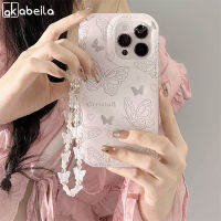 AKELABEILA เคสโทรศัพท์แฟชั่นเป็นประกายวิบวับลายผีเสื้อเลเซอร์,เคสโทรศัพท์เป็นคลื่นใสสำหรับ IPhone 11 ProMax 14 12 13 Pro Max 6 7 8 Plus X XR XS Max 14 Plus SE 2020ซิลิโคนนิ่ม TPU ยอดนิยมจากเกาหลี