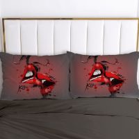 2pc Pillow Case Pillowcase 50x80 50x70 50x75 50x90 80x80 70x70 Decorative Pillow Cover Fashion Bedding Pillowcover Red Kiss