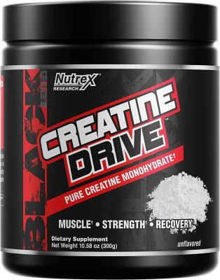 Nutrex Research (60 Servings) CREATINE DRIVE  Ultra Pure Creatine Monohydrate Powder Unflavored 5G Creatine Powder for Muscle Gain, Strength, Endurance and Recovery Power ครีเอทีน