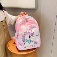 【Koo】การ์ตูนกระเป๋าสะพายลายยูนิคอร์นโรงเรียนอนุบาลน่ารักกระเป๋าเป้สะพายหลังเด็กกระเป๋านักเรียน