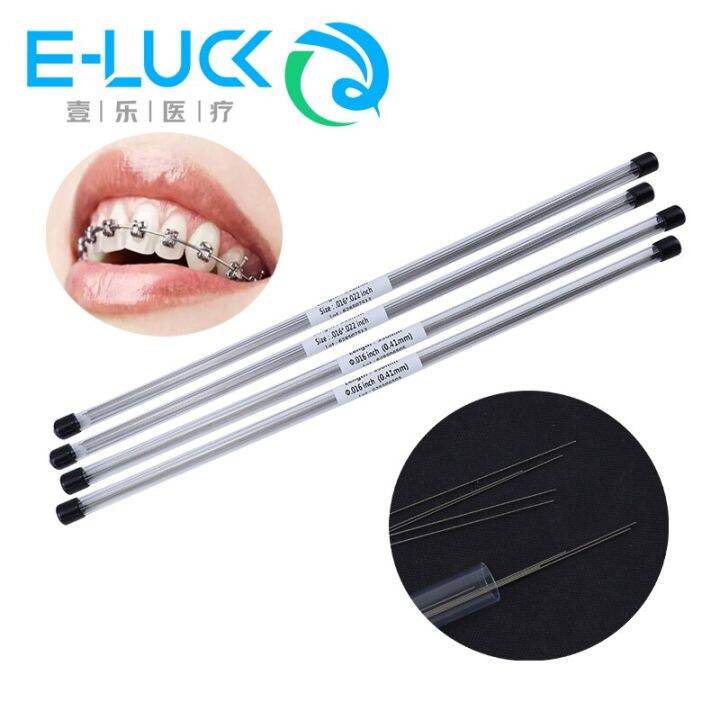 10Pcs/Tube Dental Orthodontic Arch Wire Stainless Steel Ligature Wires