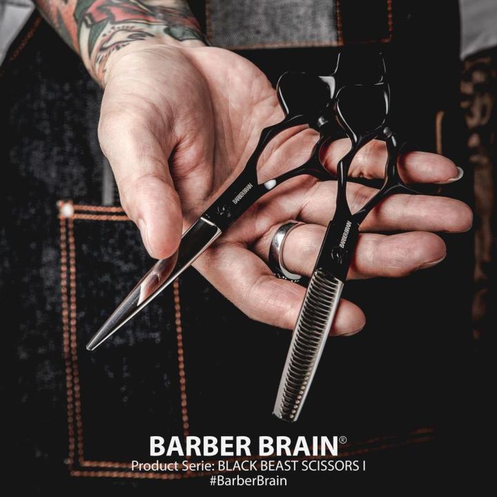 barber-brain-presents-ชุดกรรไกรตัดซอยรุ่น-black-beast-รุ่น-1-ราคา-eco-สบายกระเป๋า
