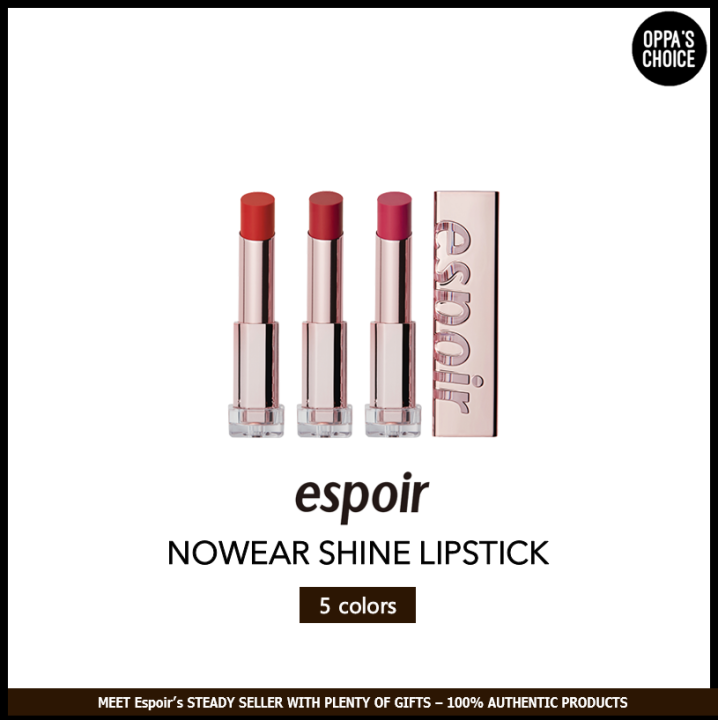 ESPOIR NOWEAR SHINE LIPSTICK (5 COLORS) Lazada PH