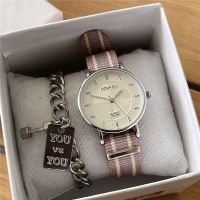 Fashionable and simple canvas watch for women ins high-looking niche student Korean version temperament retro casual college style