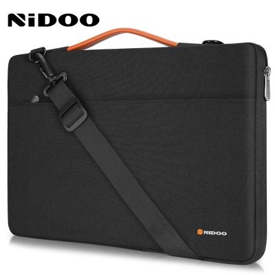 NIDOO กระเป๋าถือกระเป๋าสะพายไหล่กระเป๋าแล็ปท็อปสำหรับ13 14 15.6นิ้วโน้ตบุ๊คกันน้ำเคสสำหรับ Macbook M1อากาศ M2โปร ThinkPad กระเป๋าเอกสาร Zongsheng