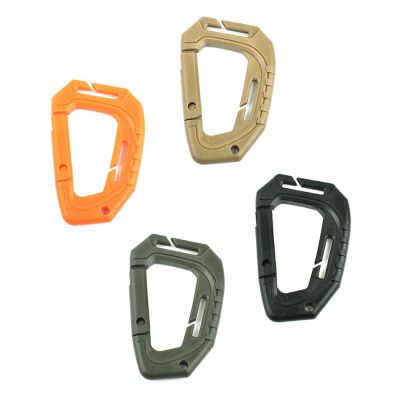 【cw】 and medium tactical outdoor climbing buckle MOLLE package hanging plastic steel quick key chain D