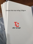 TC Art Store Giấy canson Hàn truyền thống Vân ngang khổ A3, A4 Loại Mỏng