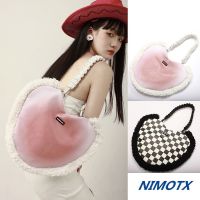 ☾ cool sweet 2022 new bag checkerboard love single shoulder BaoChao subaxillary oblique satchel to winter