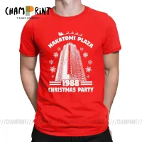 Mens T Shirt Nakatomi Plaza Funny Die Hard Christmas Party 1988 Tee Shirt O Neck Clothes Cotton 4XL 5XL T Shirt|T-Shirts|   - AliExpress