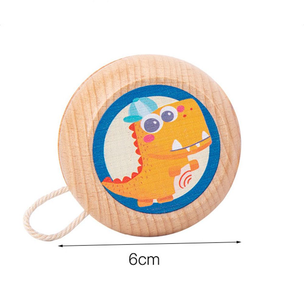 Sunnefan ภาพการ์ตูนสัตว์สร้างสรรค์รูปสัตว์การพัฒนา Kids Toys ลูกโยโย่โยโย่ไม้ของเล่นโยโย่ลูกบอลของเล่น