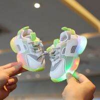 Kinder Herst Sportschoenen ตาข่าย Voorschoose ลำลอง Schoenen Kinderen Tgevende Schoenen Jongens Led Kinderschoenen