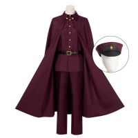 Anime Bungo Stray Dogs Tetchou Suehiro Cosplay Costume Teruko Oukura Red Uniform Suits Cloak Season 4 Team Halloween Clothes