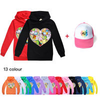 Sumikkogurashi เสื้อกันหนาวมีฮู้ดสำหรับเด็กผู้ชายและเด็กผู้หญิง,หมวกเบสบอลรูปหัวใจลายการ์ตูนพร้อมหมวกเบสบอล W1344 + MAO