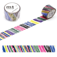 mt crayonniste Foil stamping tape MTMINA46 เทปตกแต่ง วาชิเทป ลาย ดินสอเครยอน แบรนด์ KAMOI mt masking tape ประเทศญี่ปุ่น