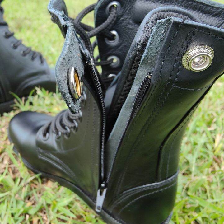 combat-boots-รองเท้าคอมแบท-รุ่นพื้นเรือ-มีซิป-สูง9นิ้ว