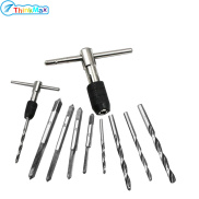 9pcs Hss M3-M6 Tap Drill Wrench Set With T