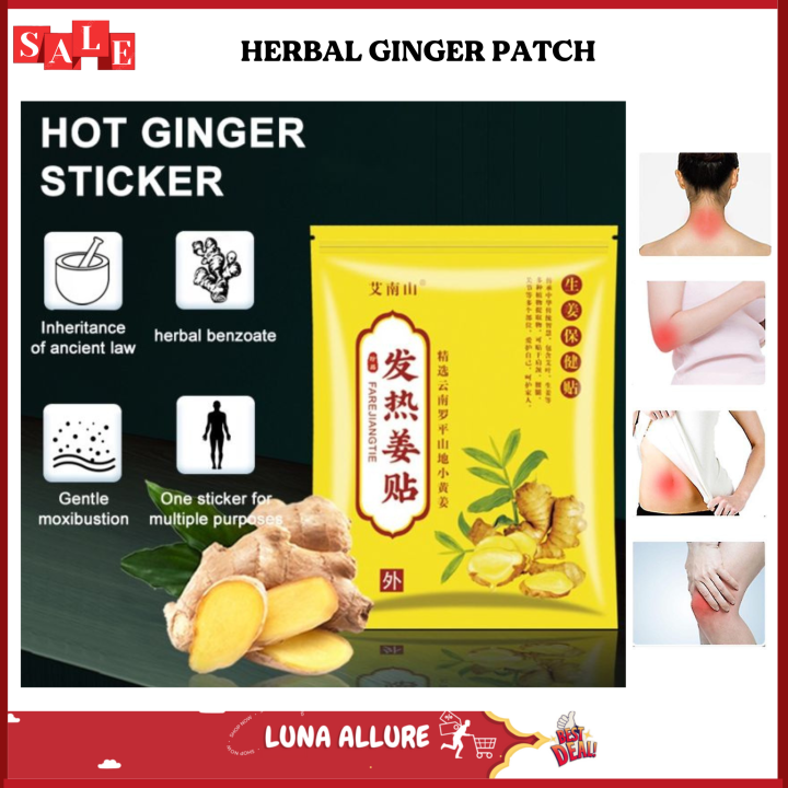 Herbal Ginger Patches original for pain relief Promote Blood Circulation Knee Neck Back Pain
