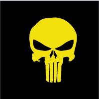 【Online】 【Tech-savvy】 รถ Punisher สติ๊กเกอร์ติดรถลายกะโหลกสำหรับรถยนต์ข้างรถบรรทุกหน้าต่างประตูรถยนต์สติ๊กเกอร์ไวนิลติดรถยนต์วันอีสเตอร์ฮาโลวีน