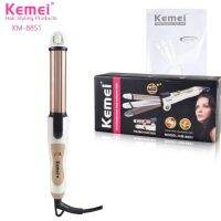 Kemei ที่ดัดผมดัดผมไฟฟ้าและ KM-8851ยืดผมตรง3In1เครื่องม้วนผม Keratina Para Alisado Del Cabello Hotcomb