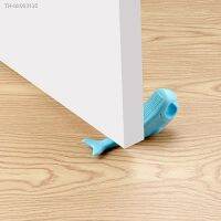 ☊☊ Cute Soft Door Stopper for Children Anti Collision Whale Shape Silicone Floor Door Stops Universal Home Decorative Doorstop