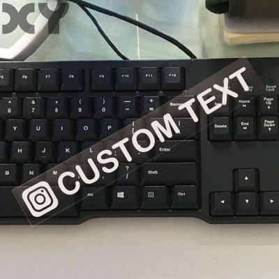 【CC】 Personalized Custom Text Instagram Username Car and Motorcycle Sticker Drop Shipping