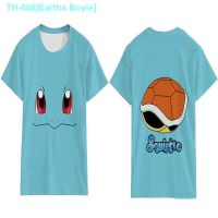 ♚ Eartha Boyle Pokemon treasure can dream pokemon cosplay Pikachu Johnny turtle anime peripheral T-shirt short-sleeved summer