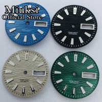 Miuksi หน้าปัดนาฬิกาสีเทาสีเขียวสีดำสีน้ำเงินขนาด29มม. หน้าปัดสีเขียวเรืองแสงใช้ได้กับการเคลื่อนไหวของ NH36