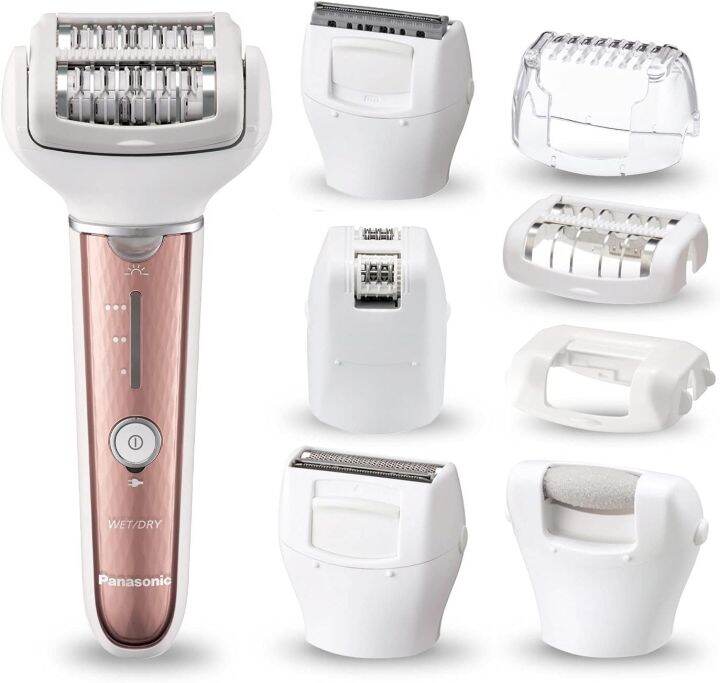 Panasonic ESEL8A Cordless Shaver Epilator for Women with 7 Attachments
