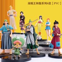 หนึ่งชิ้น GK No Kuni Roronoa Zoro, Luffy Nami Robin Yamaji ชุดกิโมโนชุดใหญ่ชุดหุ่นโมเดลโต๊ะสำนักงานของขวัญวันเกิด