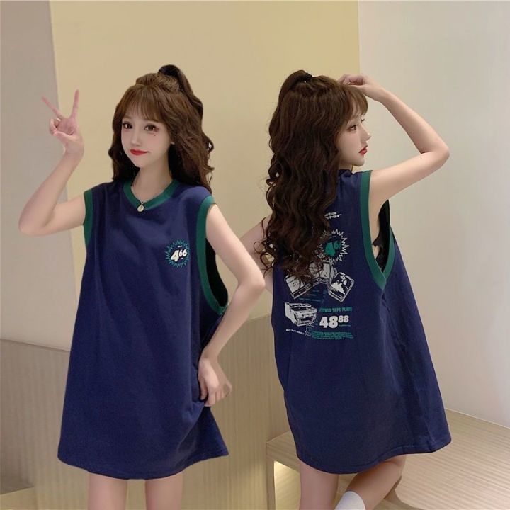 พร้อมส่ง-fashiondress-เสื้อยืดแขนกุดเอาใจสาวเท่เปรี้ยวเก๋ไม่เหมือนใครสาว-ๆ-สายลุยต้องจัด