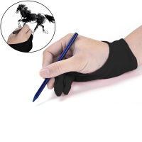 Two Finger Anti-fouling Glove For Artist Drawing &amp; Pen Graphic Tablet Pad Household Gloves Right Left Hand Black Glove 3 Sizes