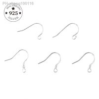 925 Sterling Silver 6Pcs 12-19mm Earring Findings Ear Clasps Hooks Fitting DIY Jewelry Making Accessories Hook Ear wire Supplies