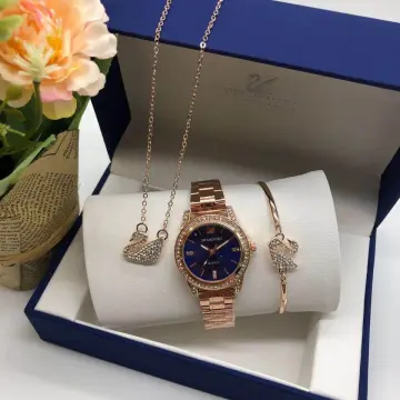 Swarovski watch shop bracelet set