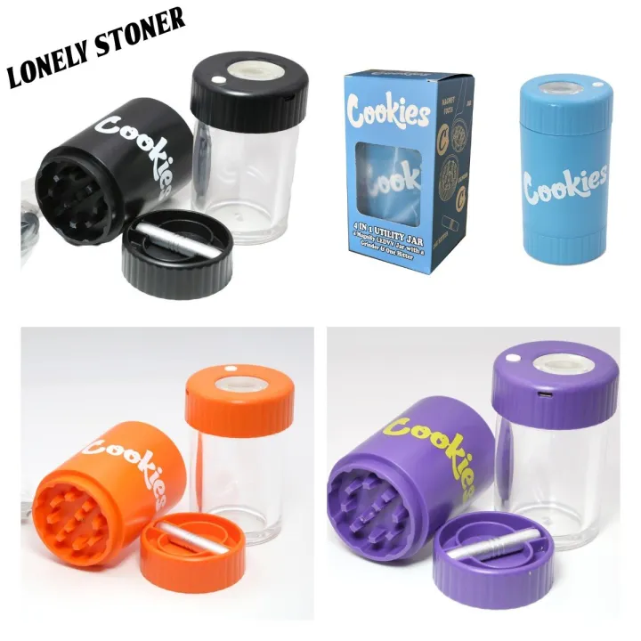 จัดส่งที่รวดเร็ว Cookies Airtight Storage Stash Container Led