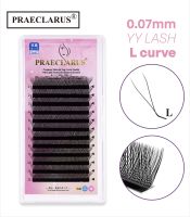 PRAECLARUS ตาข่ายถักมือรูปตัว Y ขนมิงค์พรีเมี่ยมเนื้อนุ่มเป็นต่อขนตาธรรมชาติน้ำหนักเบาขนตาปลอม