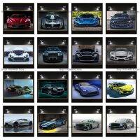 กีฬา Supercars Series ภาพวาดผ้าใบ Wall Art รูปภาพสำหรับห้องนั่งเล่นตกแต่งบ้าน-Rolls Royce, Bentley, Maserati และ Aston Martin