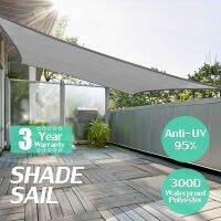 6x6เมตรสีเทาหดกันน้ำ300D สีอาทิตย์แล่นเรือ Shelter 280GSM สวน Awning【5x 5เมตร/4x 4เมตร/3.6x3 6เมตร/3x 3เมตร/2.5x2 5เมตร/2x2m 】