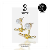 Share:  0 Silyz ต่างหูสไตล์เกาหลี ต่างหูไม้กางเขน ต่างหูไข่มุกเงินแท้ ชุบ 14K S-113