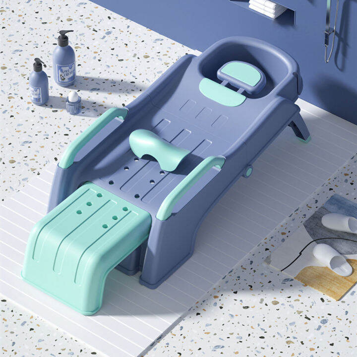 Hair Washing Recliner Adjustable Children Shampoo Chair Collapsible