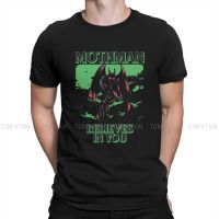 Mothman Humanoid Creatures Newest Tshirt For Men Mothman Believes In You Classic Round Collar Pure Cotton T Shirt Gift Clothes