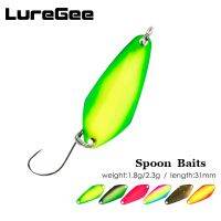 【hot】 LureGee 1.8g 2.3g Bait Fishing Small Spinner Hard With jig Stream Trout Tackle