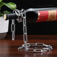 Personalized suspended iron wrought red wine rack foreign trade export European wine cabinet fashion wine rack ornaments