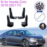 4x for Honda Civic 2016 2017 2018 2019 2020 2021 FC Mud Flaps Mudguards Fender Splash Front Rear Wheels Car Styling Accessories