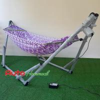 Auto Hammock เปลไกวเด็กอัตโนมัติขนาดใหญ่พิเศษ รุ่นจัมโบ้XLผ้าสีม่วง ลาย(Hammock)