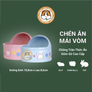 Chén Ăn Cho Thỏ, Bọ Ú, Chinchilla Jolly Cao Cấp Mái Vòm Chống Tràn Thức Ăn