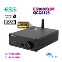 ➹Es9038q2m DAC QCC5125 บอร์ดแปลงเสียงดิจิทัล เป็นอะนาล็อก USB บลูทูธ APTX-HD LDAC JRC5532DD HIFI