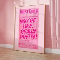 Trendy Preppy Guest ตรวจสอบว่าคุณชอบแรงบันดาลใจจริงๆอ้าง Wall Art ภาพวาดผ้าใบโปสเตอร์สำหรับห้องนอนตกแต่งบ้าน